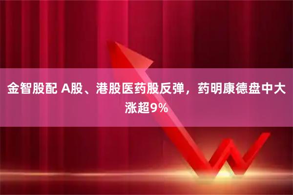 金智股配 A股、港股医药股反弹，药明康德盘中大涨超9%