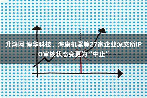 升鸿网 博华科技、海康机器等27家企业深交所IPO审核状态变更为“中止”