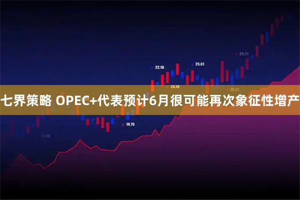 七界策略 OPEC+代表预计6月很可能再次象征性增产