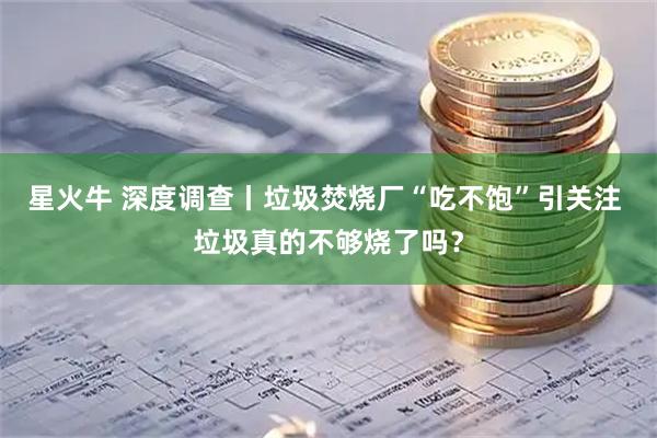 星火牛 深度调查丨垃圾焚烧厂“吃不饱”引关注 垃圾真的不够烧了吗？