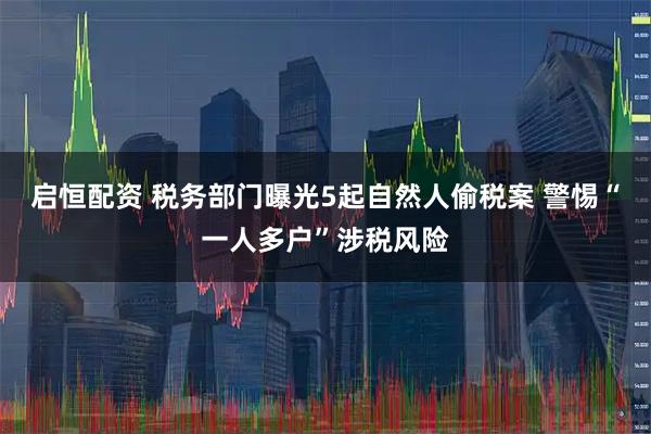 启恒配资 税务部门曝光5起自然人偷税案 警惕“一人多户”涉税风险