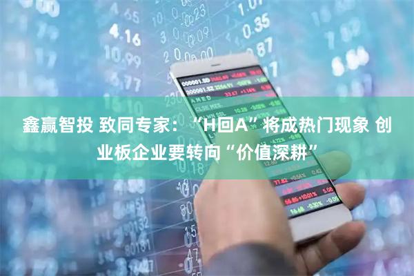 鑫赢智投 致同专家：“H回A”将成热门现象 创业板企业要转向“价值深耕”