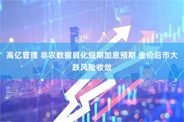 高亿管理 非农数据弱化短期加息预期 金价后市大跌风险收敛